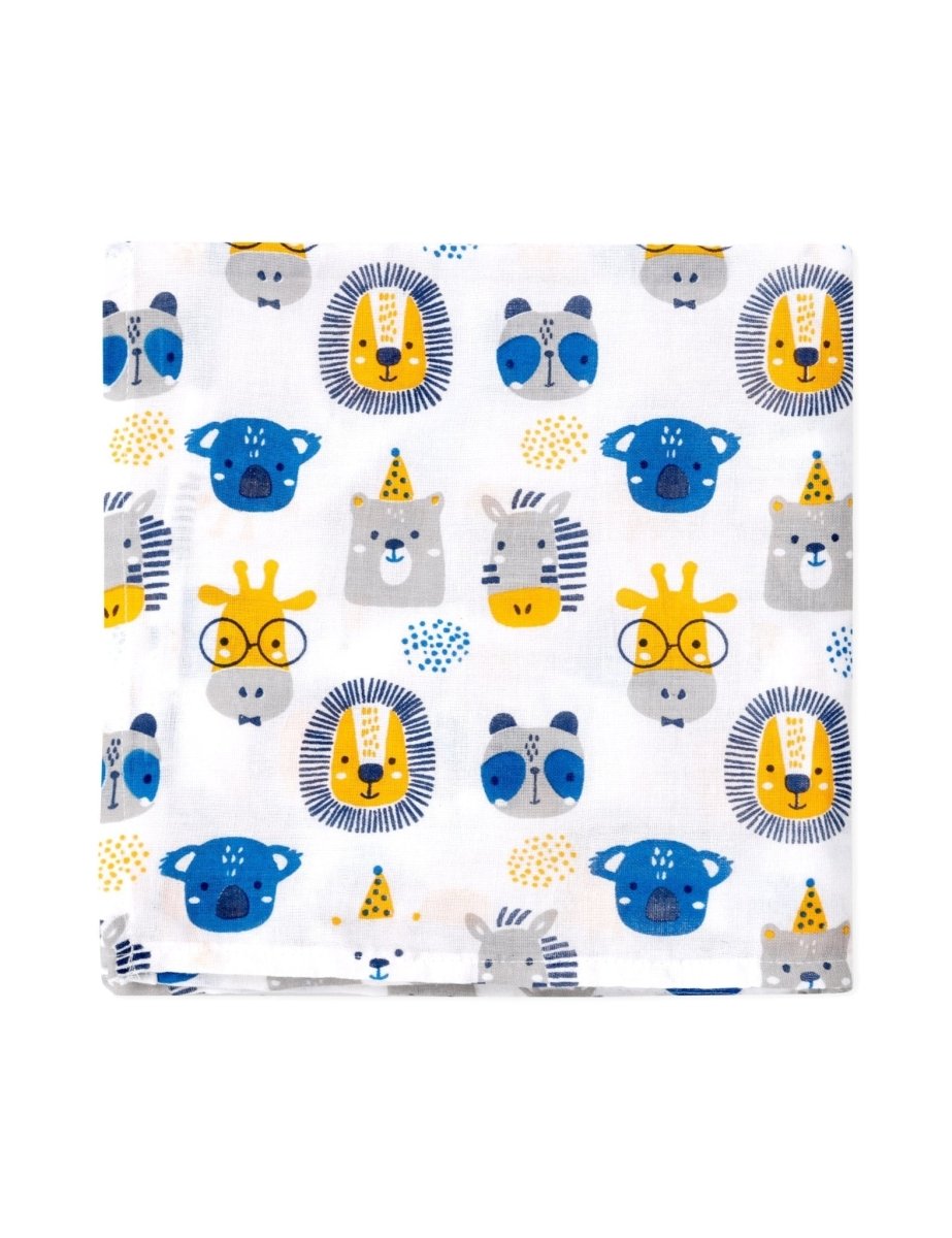 Baby Swaddle Wrap Combo- Cute Puppy, Dino Forest & Guess the Animal - MSW-CPDFGA