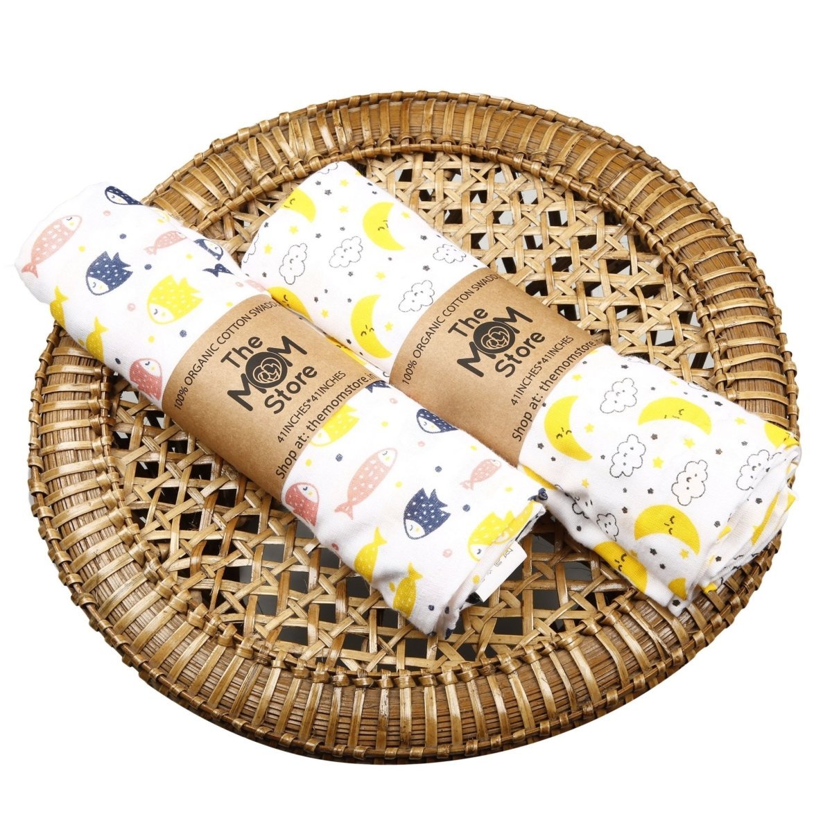 Baby Swaddle Wrap Combo- Finding Nemoo & Moon And Stars - MSW-FNMS