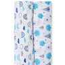 Baby Swaddle Wrap Combo- Happy Rainbow & Blue Forest - MSW-HRBF