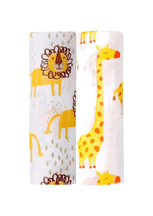 Baby Swaddle Wrap Combo- Jungle King & Tall As A Giraffe - MSW-JKTG