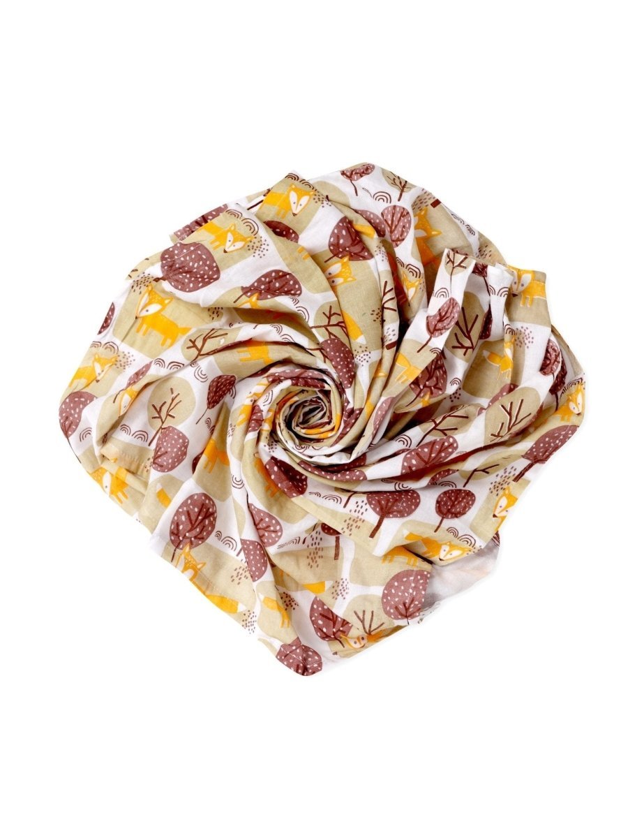 Baby Swaddle Wrap Combo- Little Fox, Jungle King & Tall As A Giraffe - MSW-LFJKTG