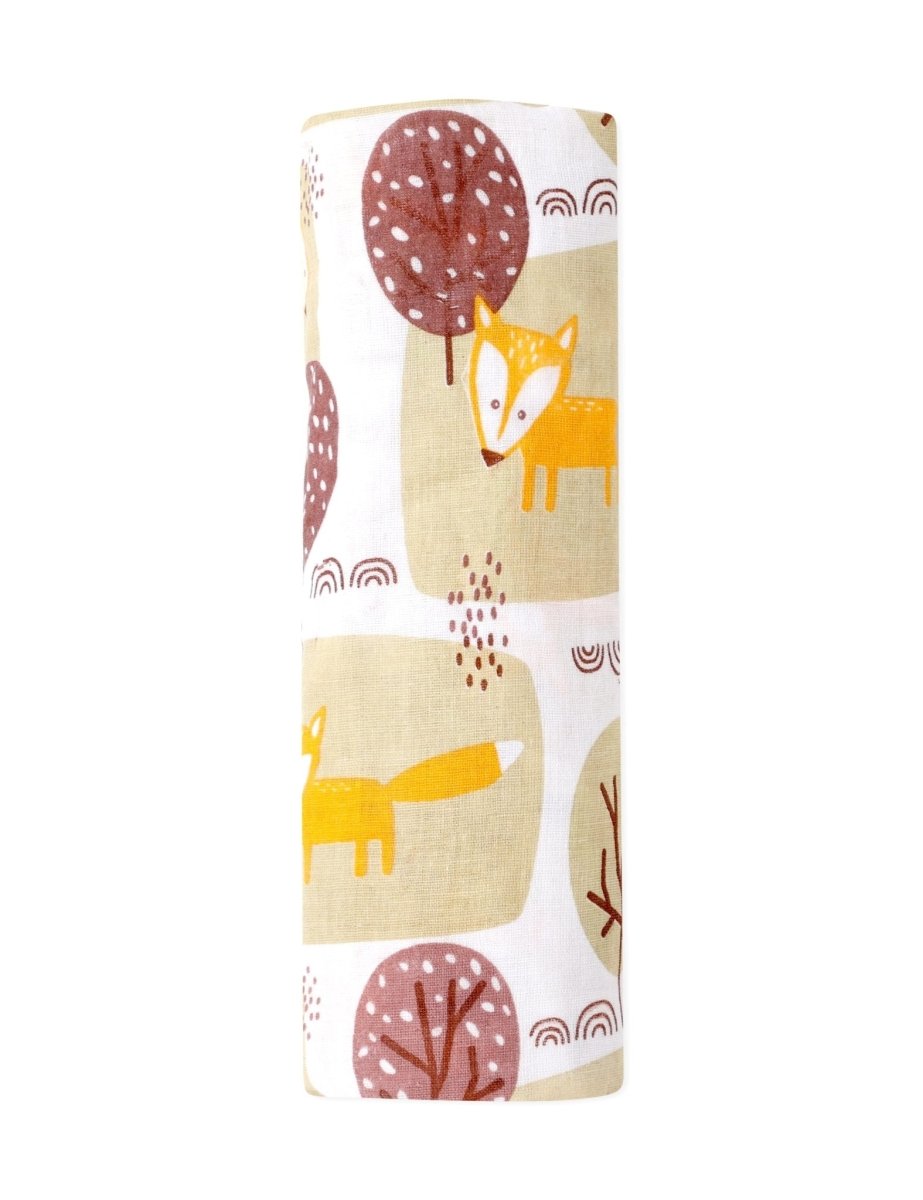 Baby Swaddle Wrap Combo- Little Fox & Tall as a Giraffe - MSW-LFTG