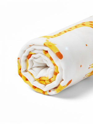 Baby Swaddle Wrap Combo - Little Fox & Tall as a Giraffe - Muslin Swaddle Wrap