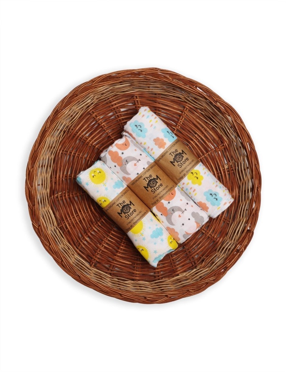 Baby Swaddle Wrap Combo- Little Sunshine, Moon Kid & Dream On - MSW-LSMKDO