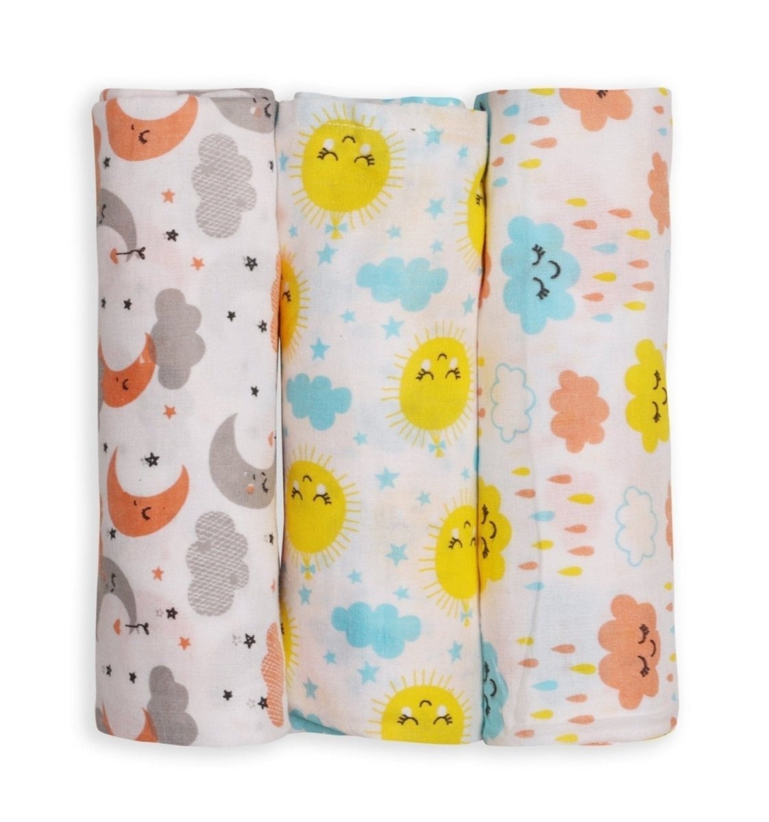 Baby Swaddle Wrap Combo- Little Sunshine, Moon Kid & Dream On - MSW-LSMKDO