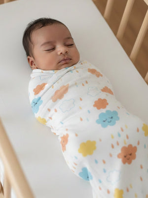 Baby Swaddle Wrap Combo - Little Sunshine, Moon Kid & Dream On - Muslin Swaddle Set of 3 Muslin Swaddle Wrap