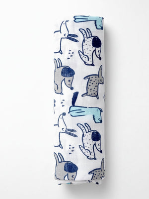Baby Swaddle Wrap - Cute Puppy - Muslin Swaddle Wrap