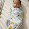 Baby Swaddle Wrap - Dino Forest - Muslin Swaddle Wrap
