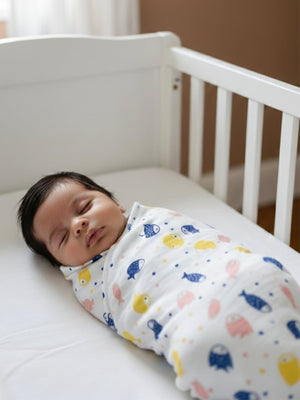 Baby Swaddle Wrap - Finding Nemoo - Muslin Swaddle Wrap