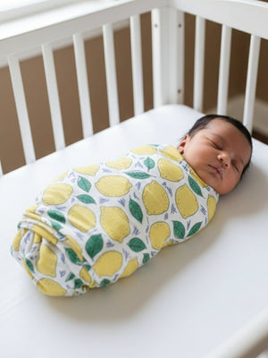 Baby Swaddle Wrap - Fruity Lime - Muslin Swaddle Wrap