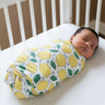 Baby Swaddle Wrap - Fruity Lime - Muslin Swaddle Wrap