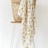 Baby Swaddle Wrap - Fruity Pineapple - Muslin Swaddle Wrap