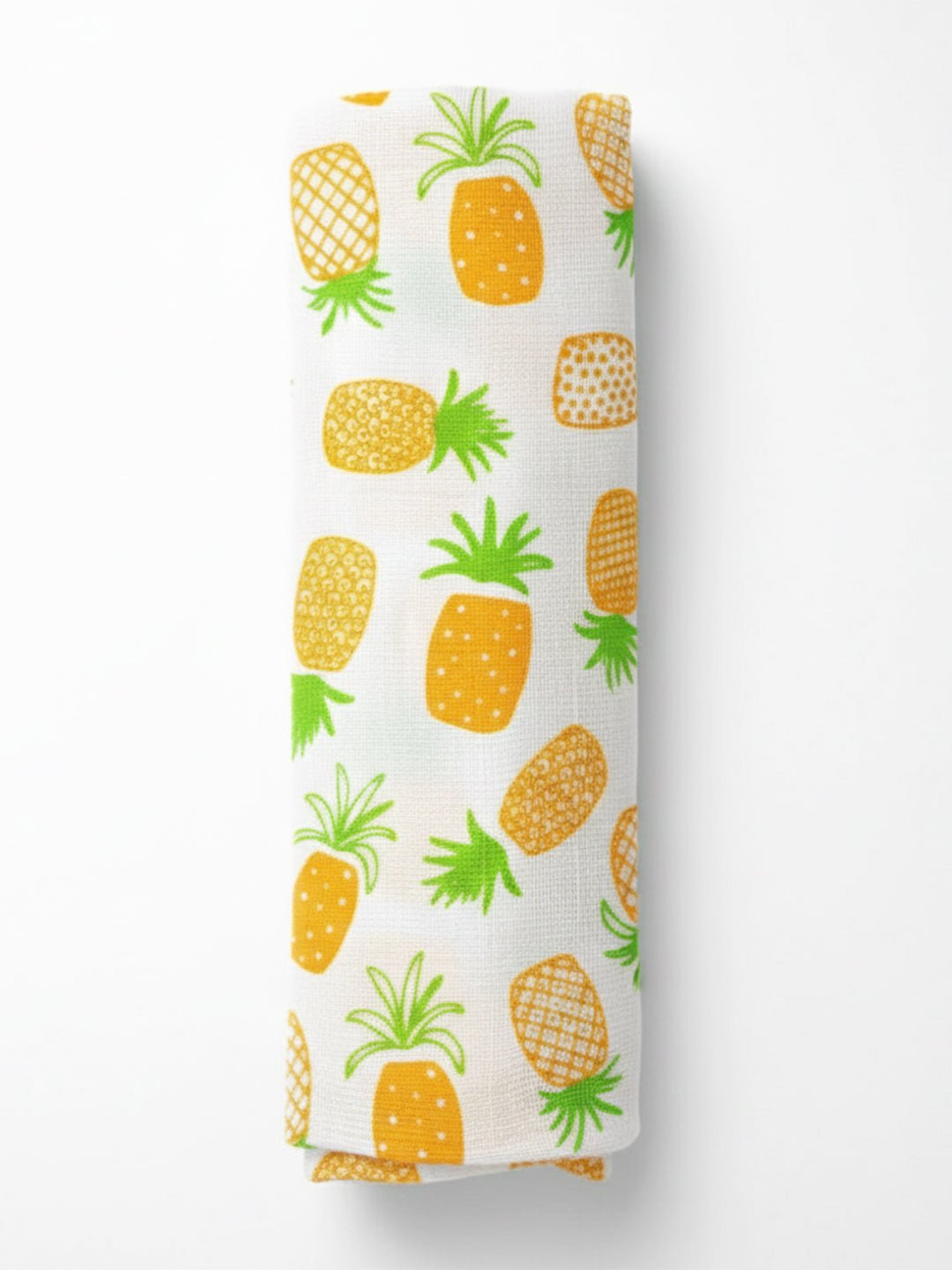 Baby Swaddle Wrap - Fruity Pineapple - Muslin Swaddle Wrap