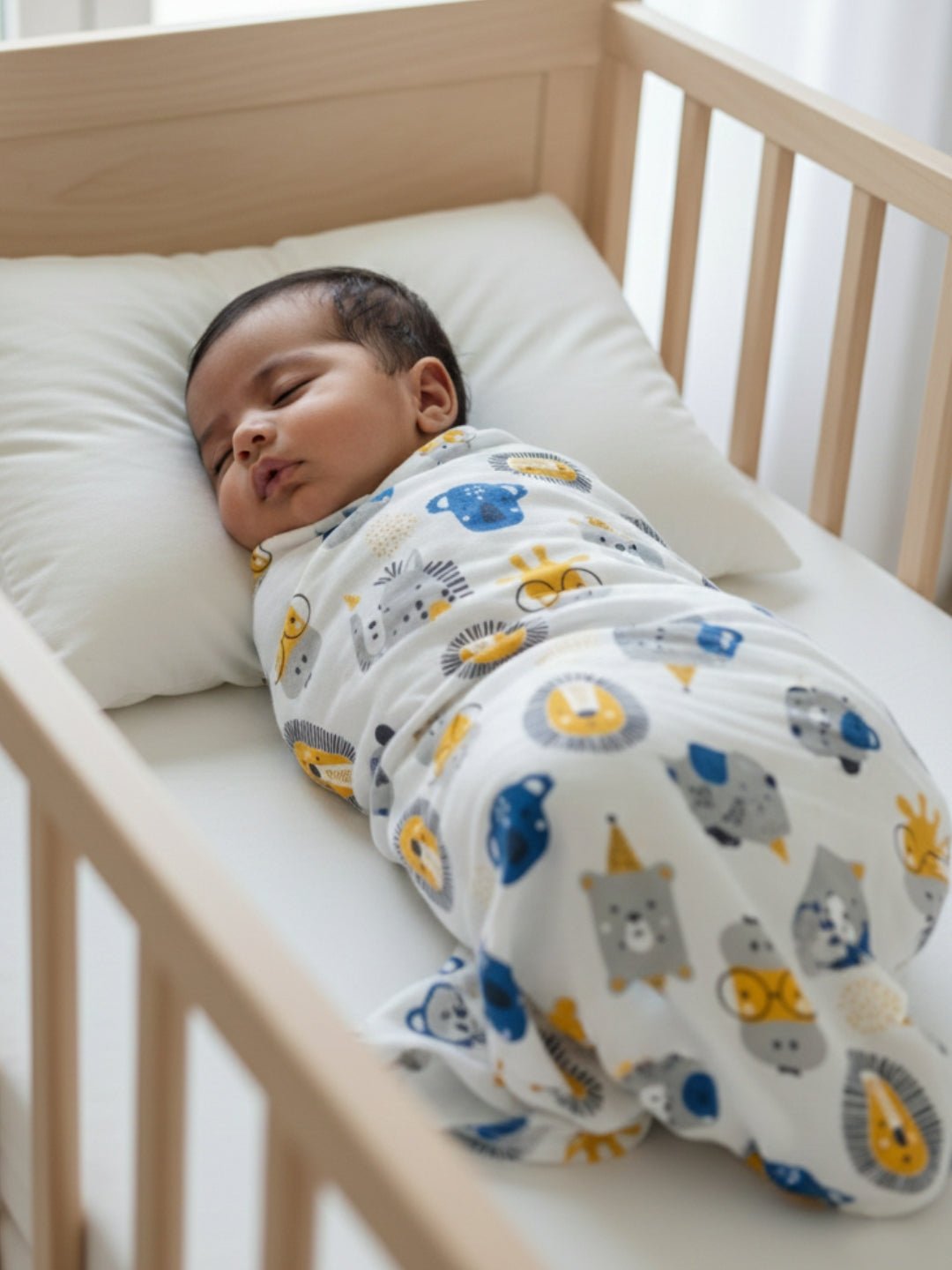 Baby Swaddle Wrap - Guess the Animal - Muslin Swaddle Wrap