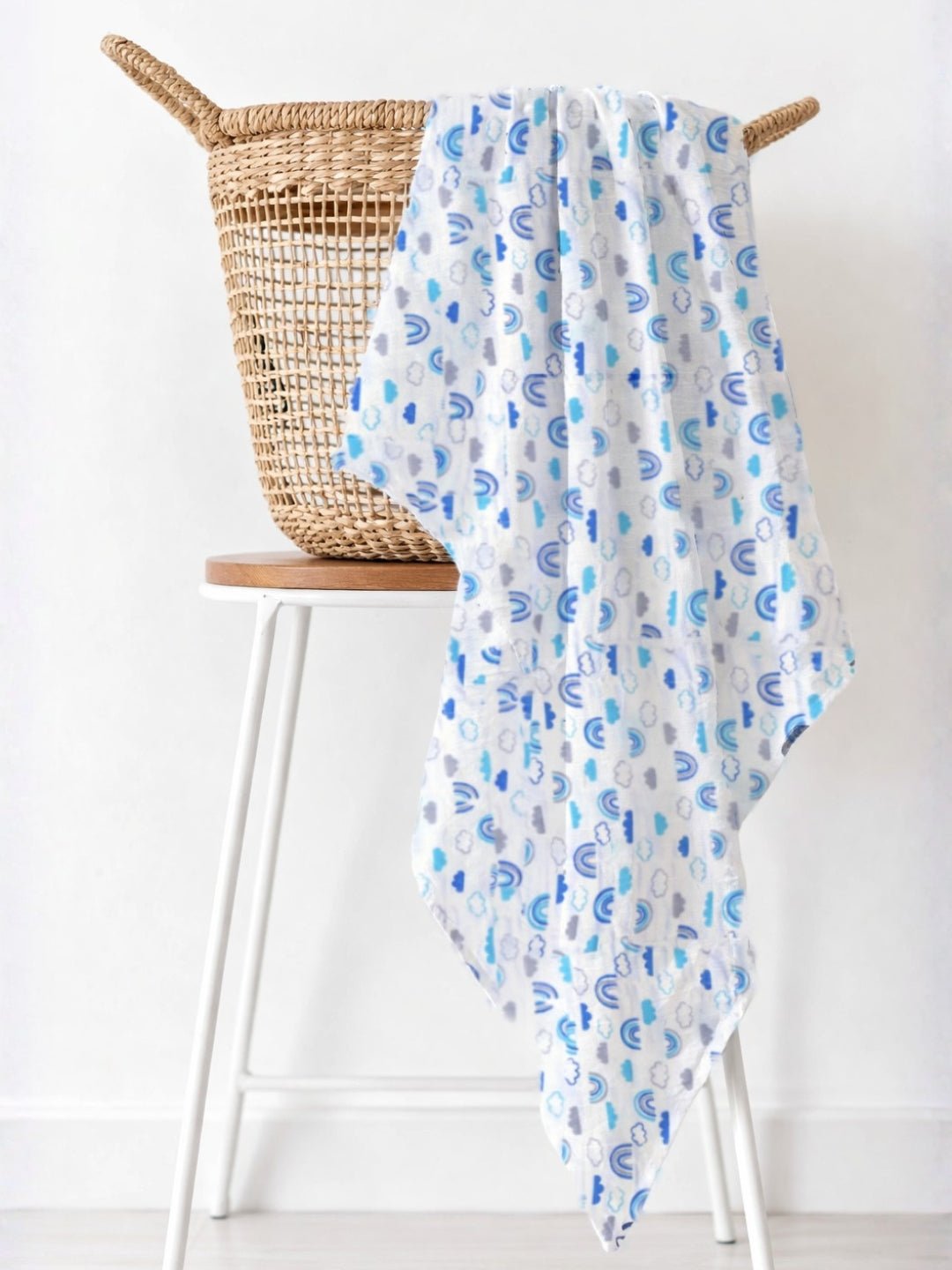 Baby Swaddle Wrap - Happy Rainbow - Muslin Swaddle Wrap