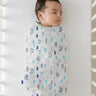 Baby Swaddle Wrap - Happy Rainbow - Muslin Swaddle Wrap