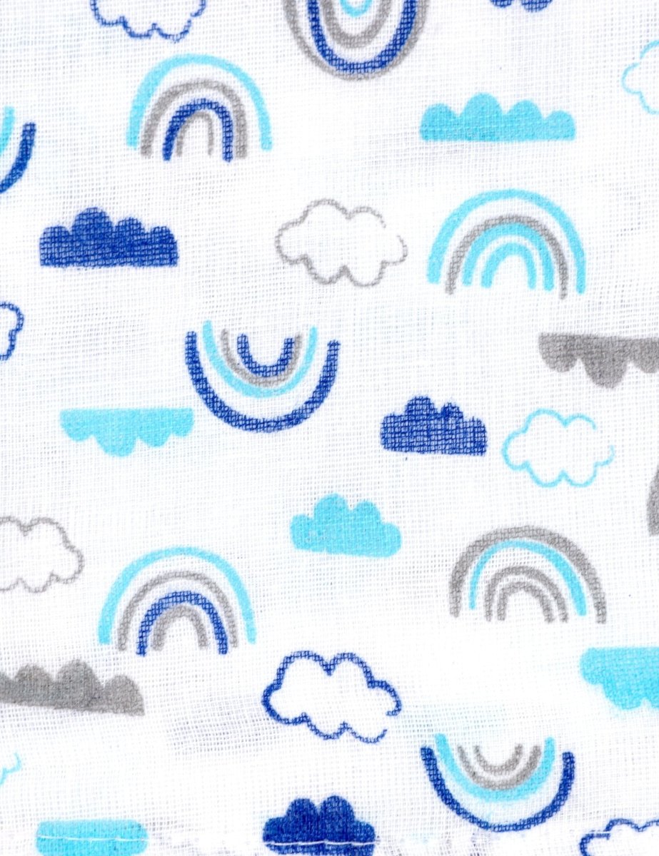 Baby Swaddle Wrap- Happy Rainbow, Mumbo Jumbo & Blue Forest - MSW-HRMJBF