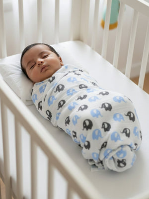 Baby Swaddle Wrap - Happy Rainbow, Mumbo Jumbo & Blue Forest - Muslin Swaddle Wrap