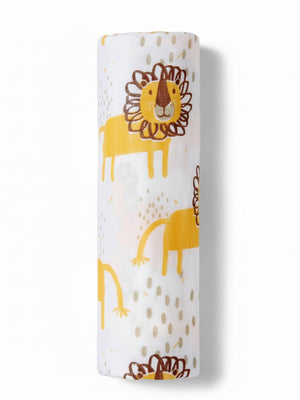 Baby Swaddle Wrap - Jungle King - Muslin Swaddle Wrap