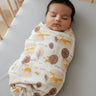 Baby Swaddle Wrap - Little Fox - Muslin Swaddle Wrap