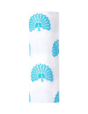 Baby Swaddle Wrap- Little Peacock - MS-LTPK