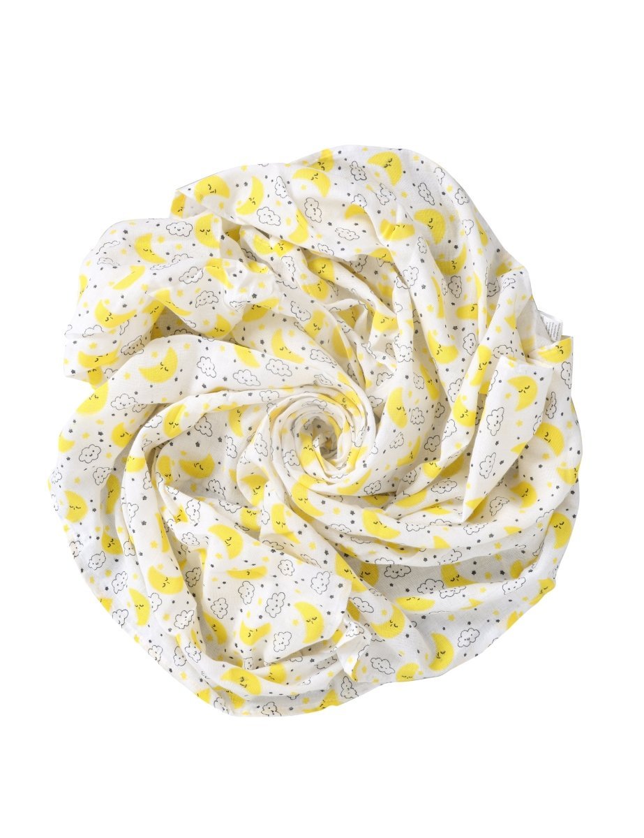 Baby Swaddle Wrap- Moon and Stars - MS-MNST
