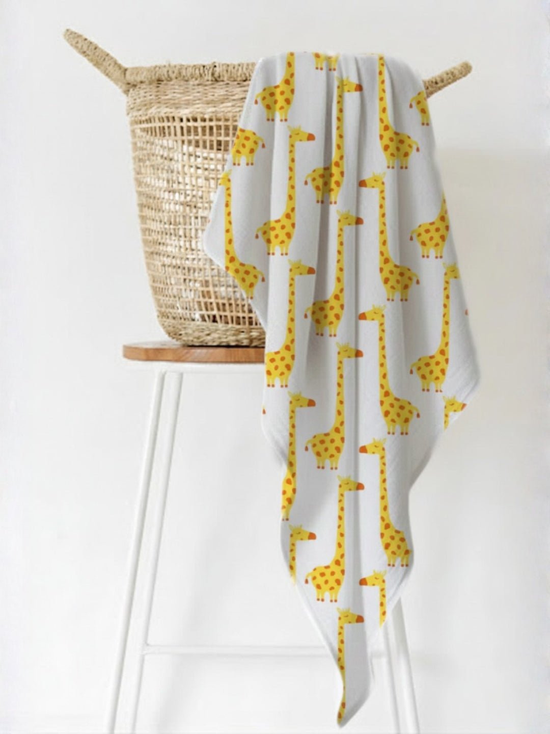 Baby Swaddle Wrap - Tall as a Giraffe - Muslin Swaddle Wrap