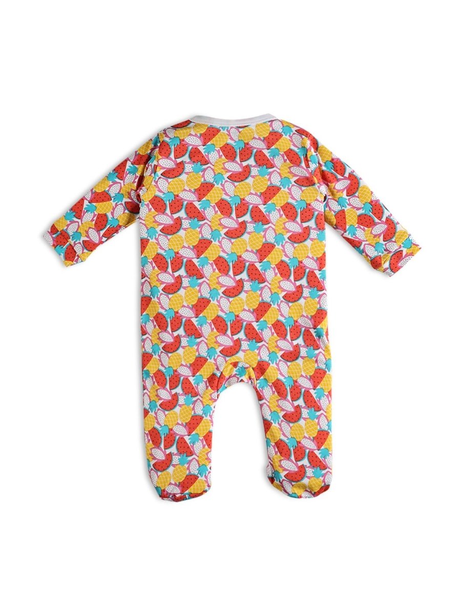 Baby Zipper Romper Combo of 3: Fruitilicious-Berry Bites-Happy Cloud - ROM3-ZP-FBH-0-3