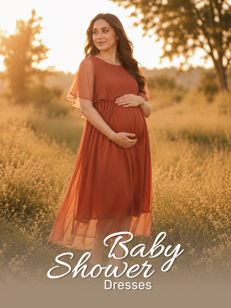 Maternity Photoshoot Gowns and Baby Shower Dresses