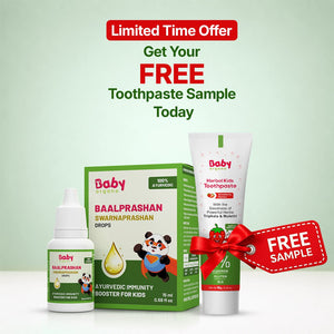 BabyOrgano Baalprashan Swarnaprashan Kids Gold Ash Immunity Drops 15ml | The Mom Store - Baby Food