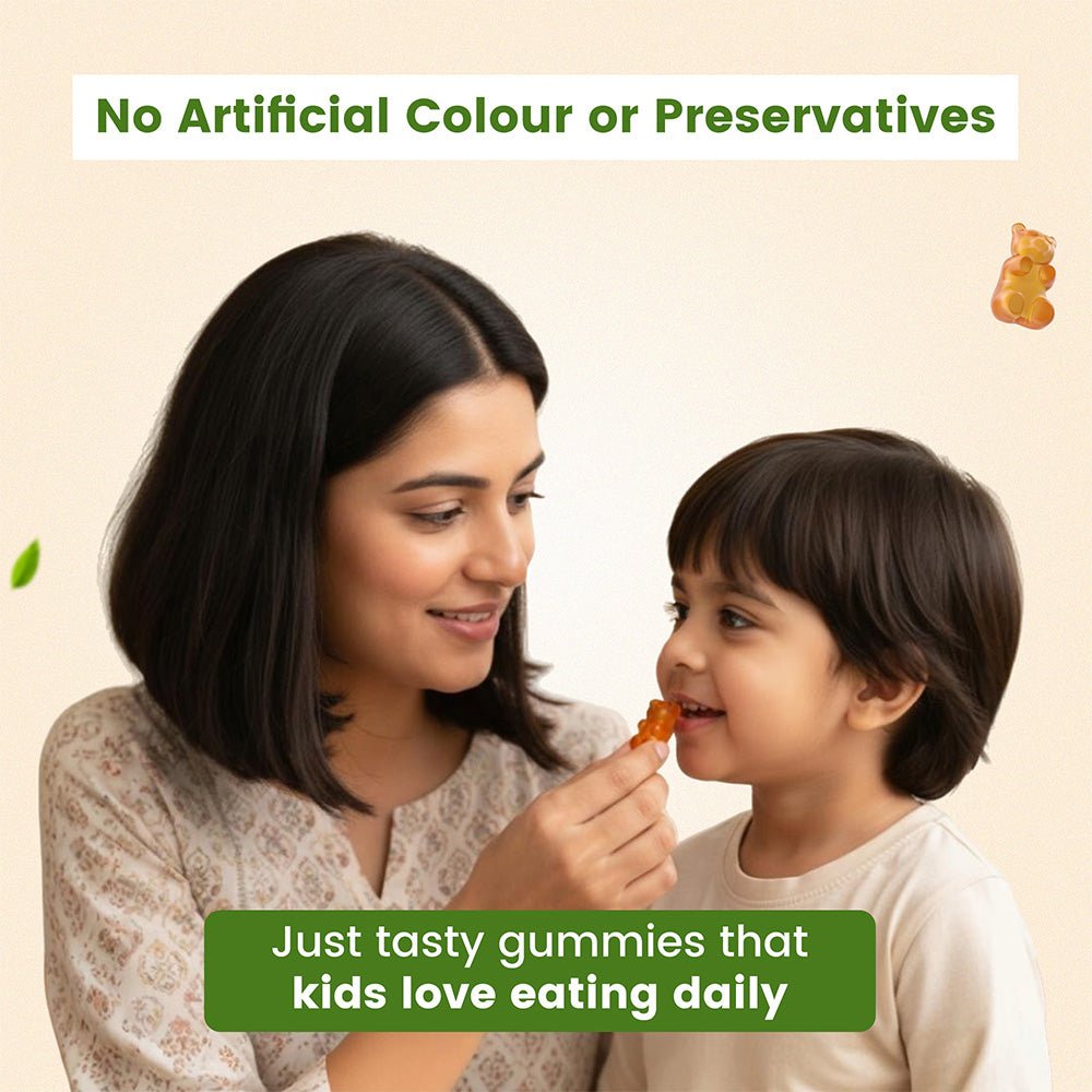 BabyOrgano Nutriverse Multivitamin Immunity Gummies Kids 2-15 Yrs |Boosts Energy |Pineapple