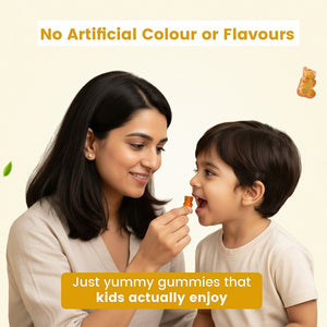 Babyorgano Cough & Cold Relief Gummies for Kids 2–15 Years | Soothes Dry Cough & Throat Irritation | Non-Drowsy Ayurvedic Formula | Gelatin-Free, Gluten-Free, Dairy-Free | Mango Flavour | 30 Gummies
