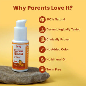 BabyOrgano Haldikavach Rash Cream for Diaper Rash & Skin Relief - Baby Skin Care