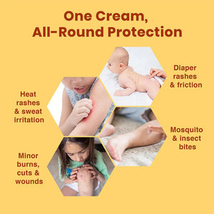 BabyOrgano Haldikavach Rash Cream for Diaper Rash & Skin Relief - Baby Skin Care