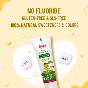 BabyOrgano Herbal Kids Toothpaste Mango 50g - Oral Care