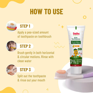 BabyOrgano Herbal Kids Toothpaste Mango 50g - Oral Care