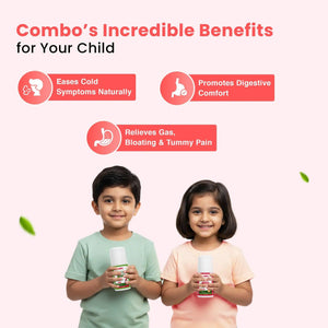 BabyOrgano Hing & Cold Relief Roll On Combo - Baby care kit
