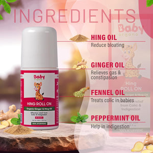 BabyOrgano Hing & Cold Relief Roll-On Combo | The Mom Store - Cold Relief Roll On