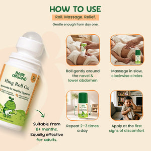 BabyOrgano Hing Tummy Roll On 40ml - Wellness & Relief