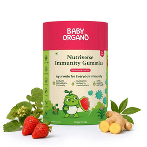 BabyOrgano Immunity Gummies for Kids 2+ with Amla, Giloy & Curcumin 30 Gummies - Baby Food & Storage
