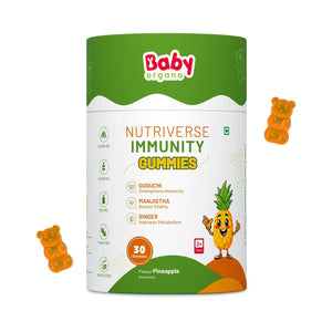 BabyOrgano Immunity Gummies Pineapple | The Mom Store - Baby Food