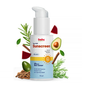 BabyOrgano Kids Sunscreen with Natural Oils & Butter – Broad Spectrum Protection - Baby Skin Care