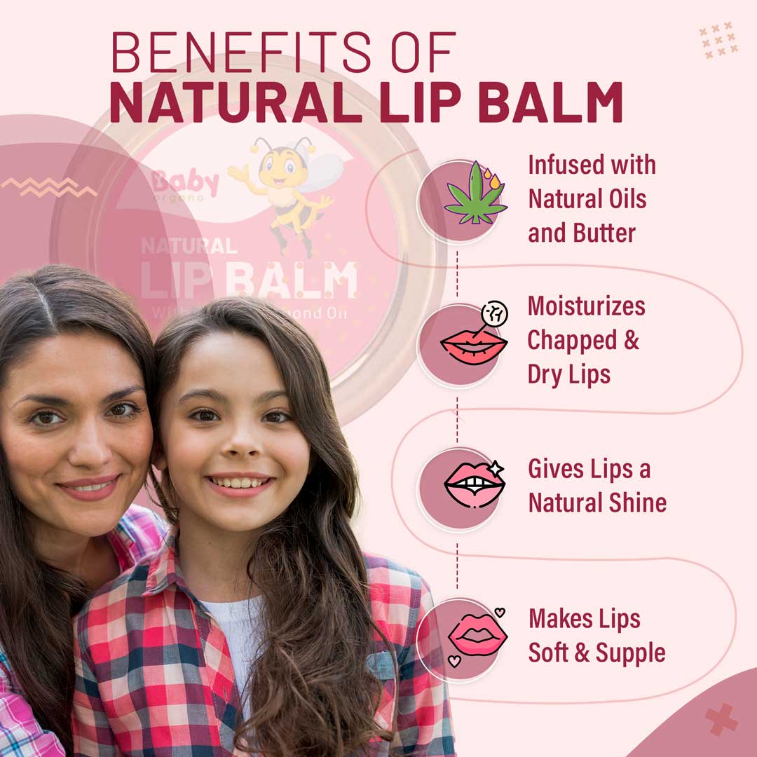 BabyOrgano Natural Moisturizing Lip Care Mask Lip Balm