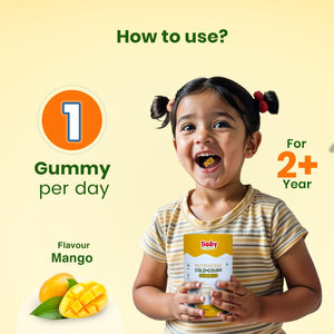 BabyOrgano Mango Cough & Cold Gummies | The Mom Store - Baby Food