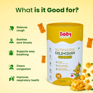 BabyOrgano Mango Cough & Cold Gummies | The Mom Store - Baby Food