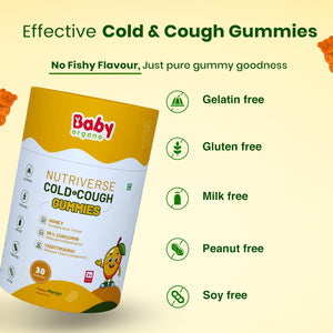 BabyOrgano Mango Cough & Cold Gummies | The Mom Store - Baby Food