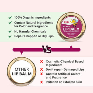 BabyOrgano Natural Lip Balm Beetroot 8g | The Mom Store - Kids Skin Care