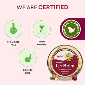 BabyOrgano Natural Lip Balm Beetroot 8g | The Mom Store - Kids Skin Care