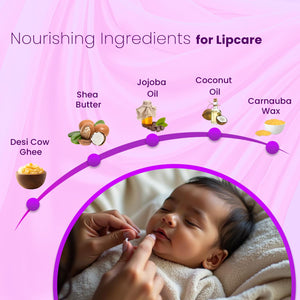 BabyOrgano Natural Lip Balm Rose 8g | The Mom Store - Kids Skin Care