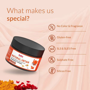 BabyOrgano Natural Ubtan Tan Removal 0+ Months | The Mom Store - Baby Skin Care
